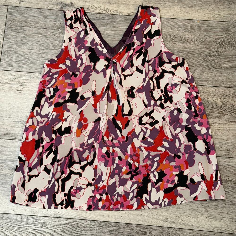 Classiques Entier Silk Blend Blouse M Career Chic Office Core Floral Luxe spring - Picture 2 of 11